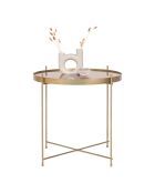 Mesita Venezia dorada - D.48x48 cm