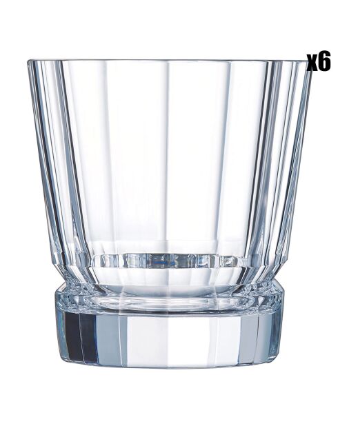 6 vasos bajos Macassar - 32 cl
