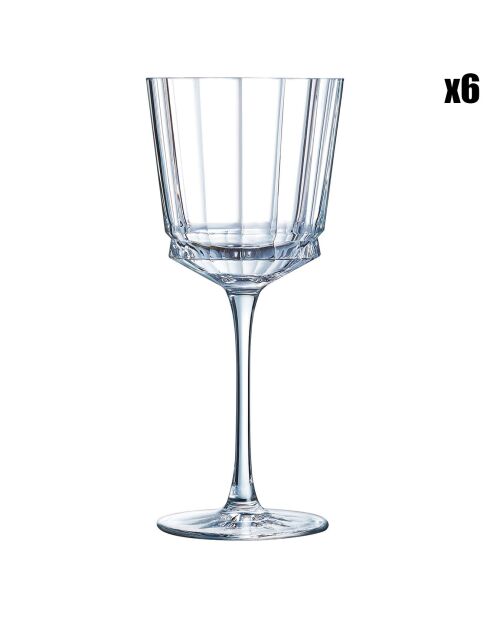 6 Verres à pied Macassar - 35 cl