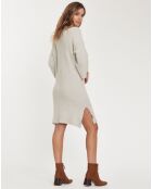 Robe Pull Eglantier  Col V écrue