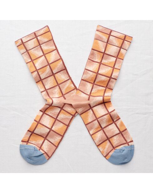 Chaussettes Carreaux  multicolores