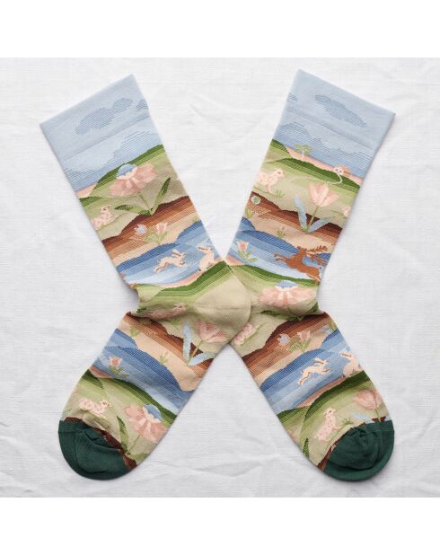 Chaussettes Paysage  multicolores