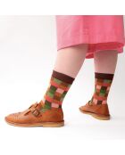 Chaussettes Carreaux  multicolores