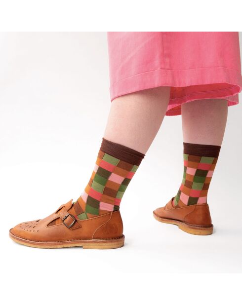 Chaussettes Carreaux  multicolores