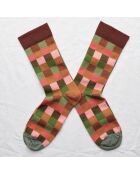 Chaussettes Carreaux  multicolores