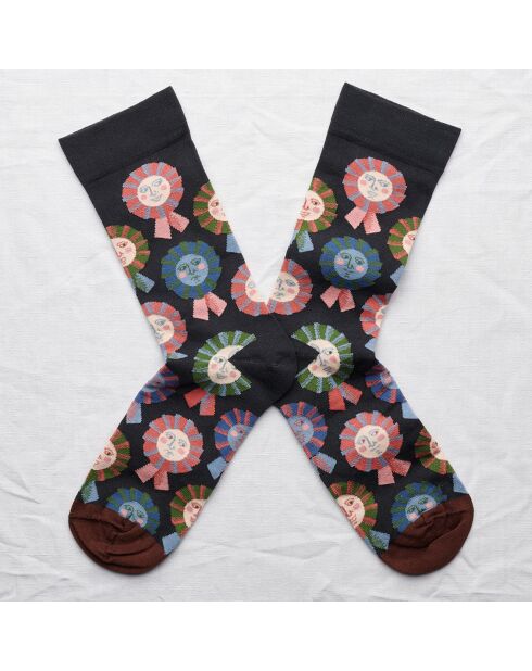 Chaussettes Rosette Faux  multicolores