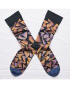 Calcetines triangulares nocturnos multicolores