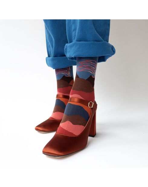 Chaussettes Volcan Ardoise multicolores