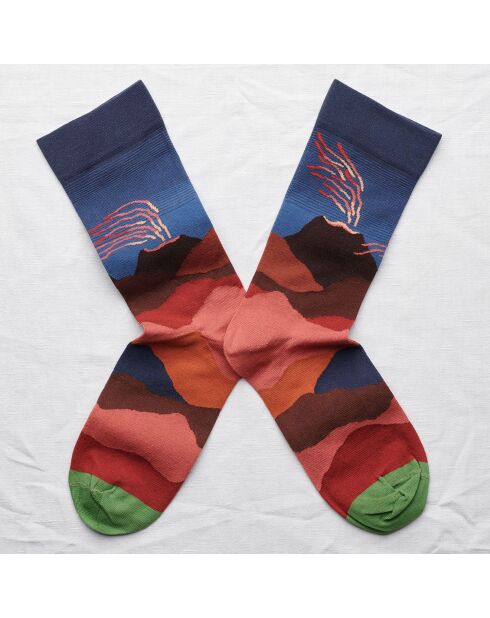 Chaussettes Volcan Ardoise multicolores