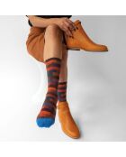Calzini multicolor in mattone