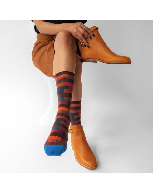 Chaussettes Brique  multicolores