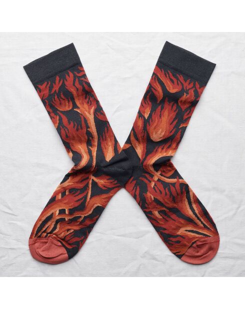 Chaussettes Feu Nuit multicolores