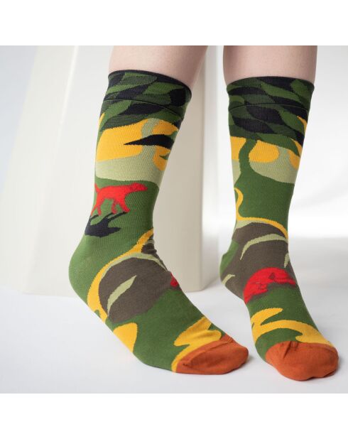 Chaussettes Chien Cactus multicolores
