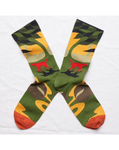 Chaussettes Chien Cactus multicolores