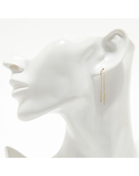 Khonsu oorbellen diamanten 0,1 kt geelgoud