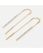 Khepri 0,15 kt geelgouden diamanten oorbellen