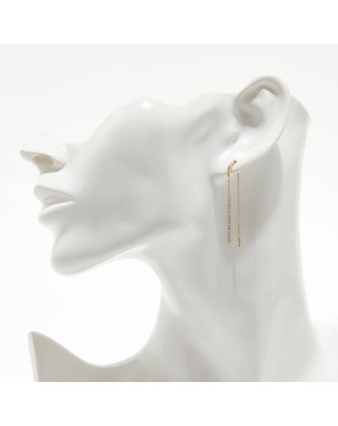 Khepri 0,15 kt geelgouden diamanten oorbellen