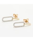 Boucles d'oreilles Alphée Diamants 0.15 ct or jaune
