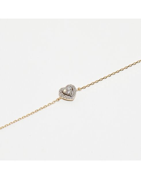 Pulsera de diamantes Isis en oro amarillo de 0,12 quilates