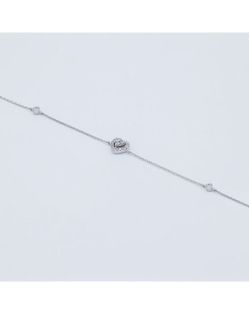 Bracelet Isis Diamants 0.12 ct or blanc