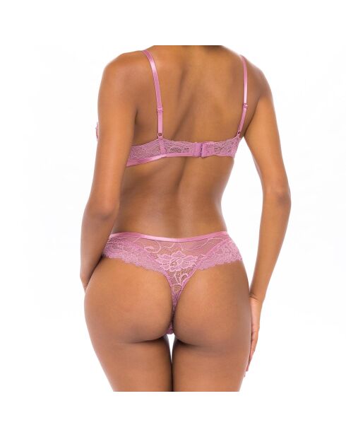 Ensemble Soutien-gorge & String Mackenzie rose