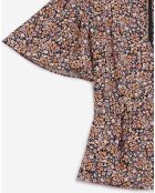 Rosafarbenes Top mit Rüschenprint