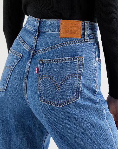 Jean high loose Taper Hold My Purse bleu