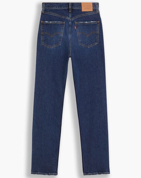 Jean high slim straight  70's sonoma hills bleu