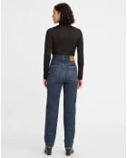 Jean high slim straight  70's sonoma hills bleu