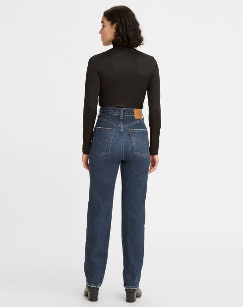 Jean high slim straight  70's sonoma hills bleu