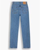 Jean high slim straight 70's bleu