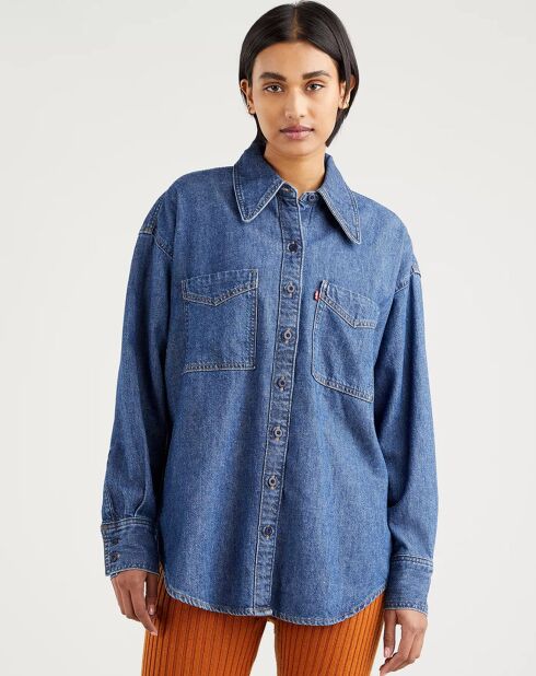 Chemise denim Jadon bleue