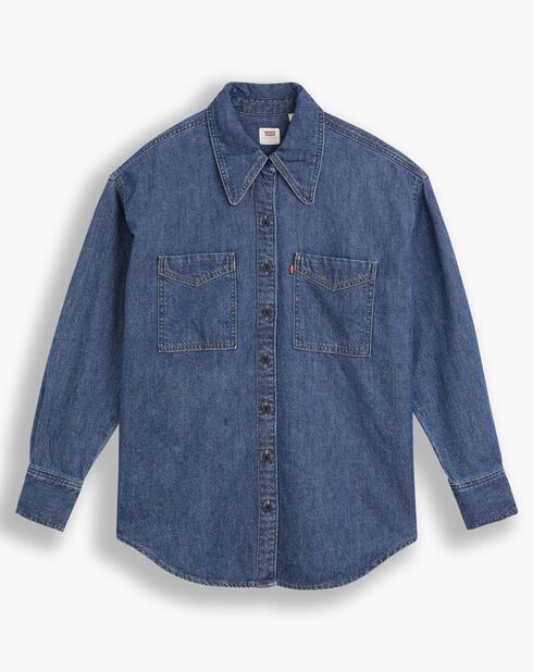 Chemise denim Jadon bleue