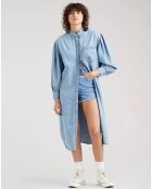 Robe en denim Osteria Duster bleue