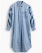 Robe en denim Osteria Duster bleue