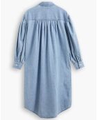 Robe en denim Osteria Duster bleue