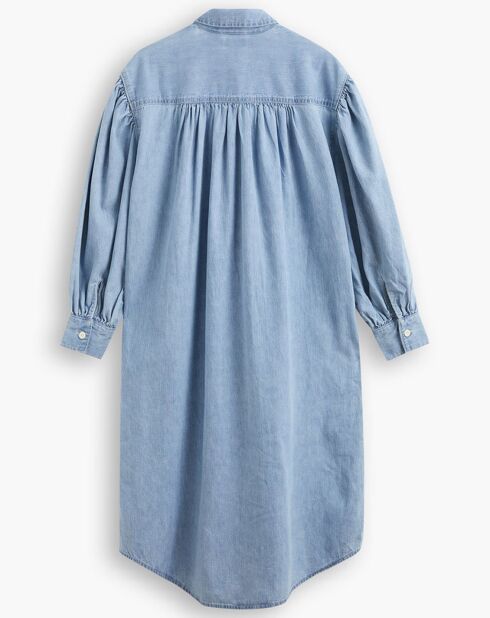 Robe en denim Osteria Duster bleue