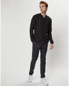 Chemise manches longues noir/kaki