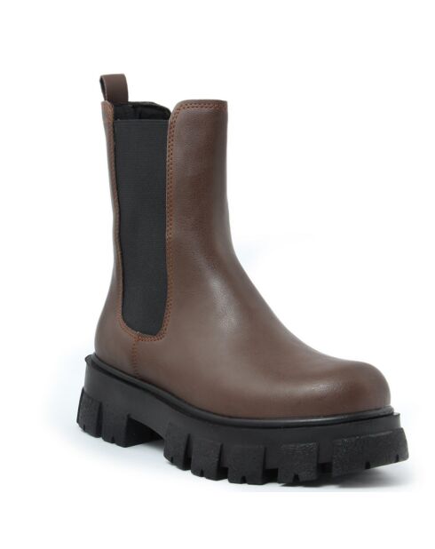 Chelsea boots Capucine marron - Talon 5 cm