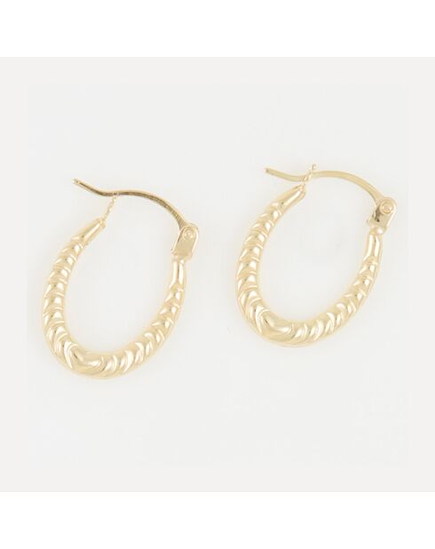 Créoles Evin or jaune - 11 mm