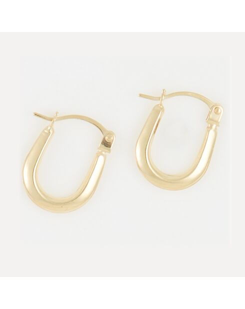 Créoles Garance or jaune - 9 mm