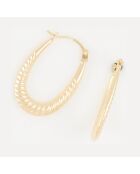 Créoles Ysée or jaune - 14 mm