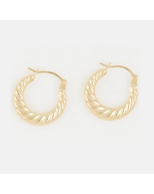 Créoles Iseult or jaune - 15 mm