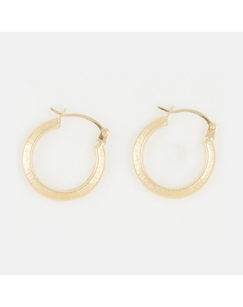 Nina Creolen aus Gelbgold, 15 mm