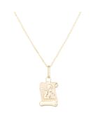 Engeltje geelgouden hanger