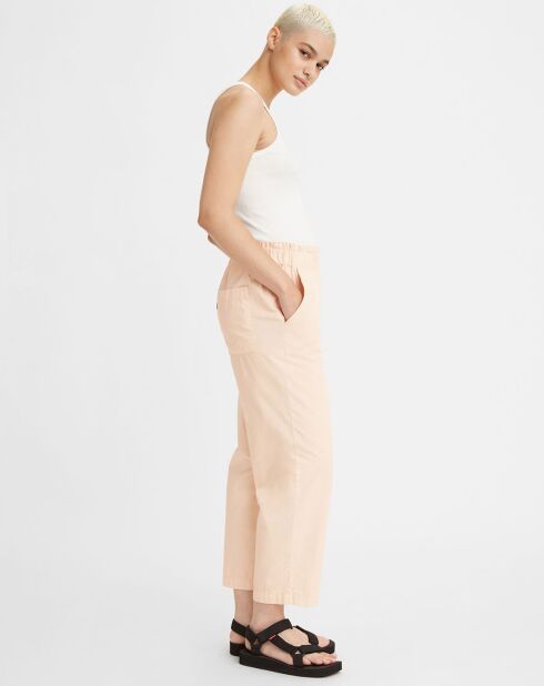 Pantalon Scrunchie rose pâle