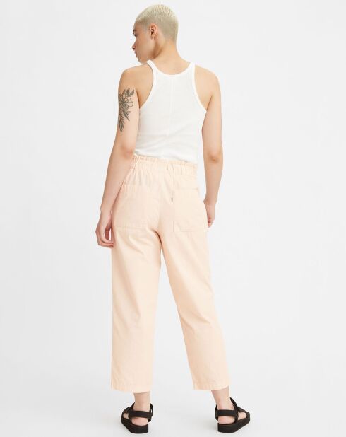 Pantalon Scrunchie rose pâle