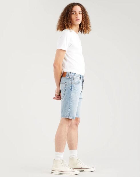 501 Blaue Jeansshorts mit Saum