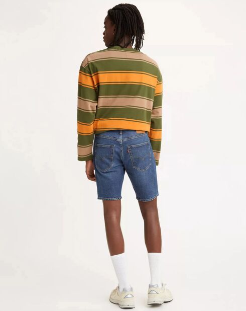 412 blaue schmale Jeansshorts