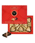 Etui de 8 Cœurs Chocolat au lait praliné 45 gr